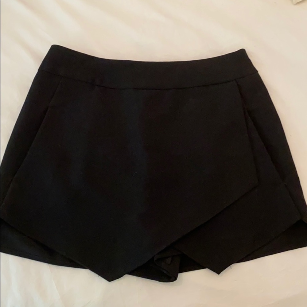 Aqua envelope skirt/skort